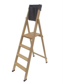 wood portable ladder Home 4 steps 